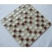 Crackle Glass Tile with Porcelain Base Bathroom Wall Tiles Ice Cracked Crystal Glass Mosaic Tile Backsplash A007