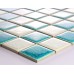 Crackle Glass Tile with Porcelain Base Swimming Pool Tiles Flooring Kitchen Backsplash Wall Mosaic DBL001