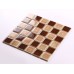 Crackle Glass Tile with Porcelain Base Brown Swimming Pool Tiles Flooring Kitchen Backsplash Wall Mosaic DBL002