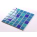Crackle Glass Tile with Porcelain Base Swimming Pool Tiles Flooring Kitchen Backsplash Wall Mosaic DBL005