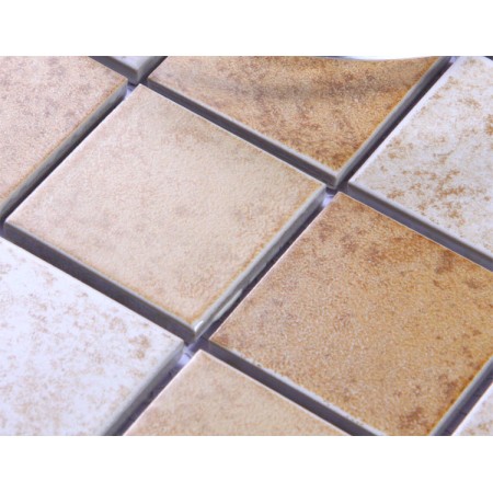 Beige Porcelain Square Mosaic Tiles Wall Designs Ceramic Tile Flooring Kitchen Backsplash DTC003