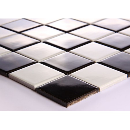 Black and White Porcelain Square Mosaic Tiles Design Ceramic Tile Walls Kitchen Backsplash DTC007 Black and White Porcelain Square Mosaic Tiles Design Ceramic Tile Walls Kitchen Backsplash DTC007