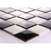 Black and White Porcelain Square Mosaic Tiles Design Ceramic Tile Walls Kitchen Backsplash DTC007