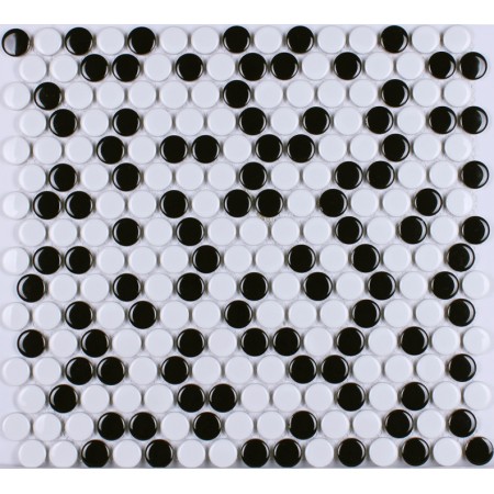 Porcelain Mosaic Tiles penny round porcelain tile flooring Kitchen Backsplash Wall Tiles HB-M055