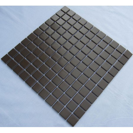 Glazed Porcelain Square Mosaic Tiles Design Black Ceramic Tile Swimming Pool Flooring Kitchen Backsplash TC-013