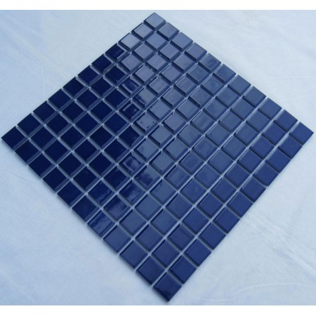 Glazed Porcelain Square Mosaic Tiles Design Blue Ceramic Tile Swimming Pool Flooring Kitchen Backsplash TC-014