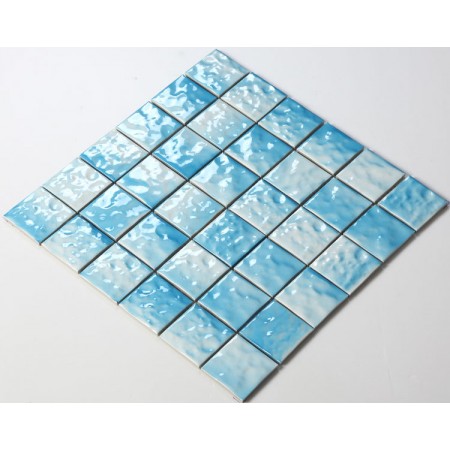 Glazed Porcelain Square Mosaic Tiles Wall 48mm Ceramic Tile Brick Kitchen Backsplash TC48004