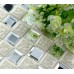 Porcelain Glass Tile Wall Backsplash Crystal Mirror Tiles Pyramid Patterns Designs Ceramic Mosaic Tiles 1801