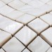 Shell Tiles Kitchen Backsplash Tile Square Mother of Pearl Mosaic Fresh Water Seashell Bathroom Deco