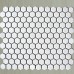 Hexagon Porcelain Floor Tiles White Shiny Mosaic Bathroom Tile Glaze Ceramic Wall Backsplash XMGT202