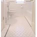 hexagon porcelain tile white matte porcelain slip-resistant tile washroom shower tile kitchen XMGT9BT