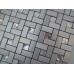 Adhesive Mosaic Tile Silver Brushed Aluminum Metal Glass Diamond Peel and Stick Tiles Tile 1530