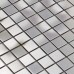 Metallic Mosaic Tile Silver Square Brushed Aluminum Panel Stainless Steel Metal Wall Decoration Tile