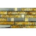 Metal and Glass Silver Stainless Steel Backsplash Wall Tiles Gold Crystal Glass Mosaic Interlocking Tile YB2020