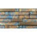 Metal and Glass Gold Stainless Steel Backsplash Wall Tiles Blue Crystal Glass Mosaic Interlocking Tile YB2022