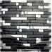 Metallic Backsplash Tiles Silver Stainless Steel Metal and Glass Mosaic Diamond Crystal Tile MSG233