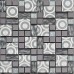 Metal Backsplash Tiles Stainless Steel Backsplash Metal Tile Hand Painted Crystal Glass Mosaic Wall Decor KK1005