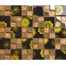 plated gold crystal mosaic tile wall backsplashes hall wall design kitchen backsplashes KLGTM66