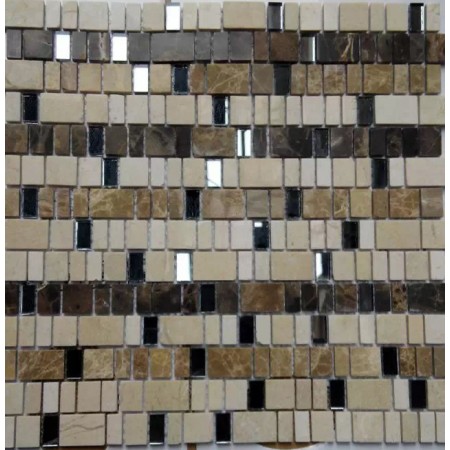 Natural Stone Wall Tile Backsplash Metal Brick Kitchen Marble Tile Flooring Bathroom