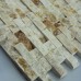 Stone Glass Mosaic Tile Natural Wood Pattern Wall Marble Tiles Backsplash Mosaic Tile SGS06-1
