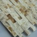Stone Glass Mosaic Tile Natural Wood Pattern Wall Marble Tiles Backsplash Mosaic Tile SGS06-1