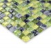 Glass stone mosaic tile crackle glass mosaic glass wall tile kitchen mosaic tiles HM0003