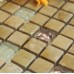 Stone and Glass Tiles Square Beige Bathroom Wall Crackle Crystal Mosaic Marble Kitchen Backsplash Floor Tile SGS2013-2