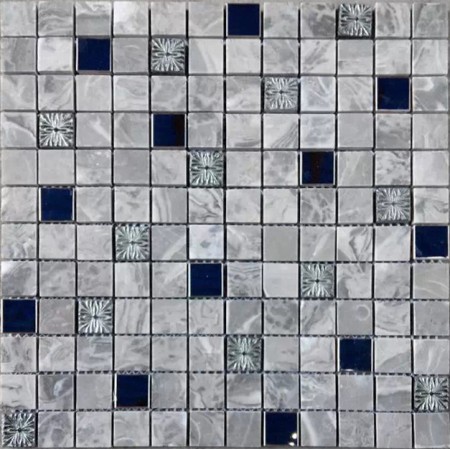 Stone Mosaic Backsplash 7/8" Metal Brick Patterns Designs Kitchen Tiles Wall