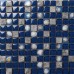 Dark Blue Glass Mosaic Glossy Tile Resin Shell Gray Stone Backsplash Bathroom Wall Tiles