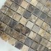 Stone Mosaic Tile Square Brown Pattern Washroom Wall Marble Backsplash Floor Tiles SGS58-15A