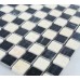 Cream Stone Mosaic Tile Square Black Patternd Washroom Wall Marble Backsplash Kitchen Floor Tiles SGS6673AQP