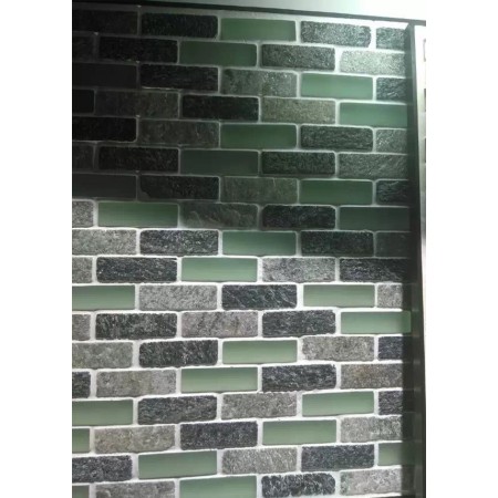 Frosted Glass Backsplash In Kitchen Grey Stone Subway Tiles Wall Design For Bathroom