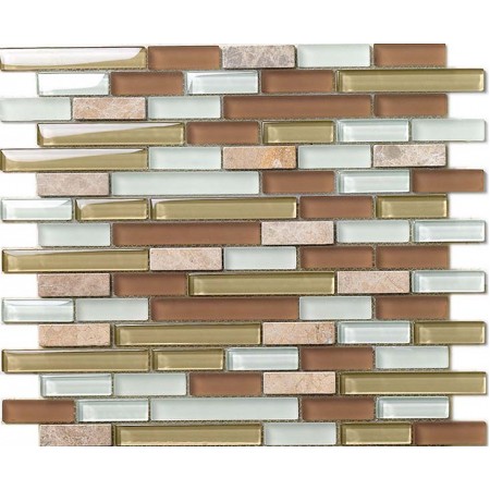 Natural Stone with Crystal Mosaic Tile Sheet Backsplash of  Wall Stickers Bedroom Kitchen Washroom