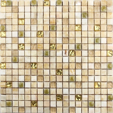 Natural Stone with Crystal Mosaic Tile Sheet Marble Backsplash Wall Stickers Bedroom Kitchen T041