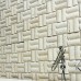 Stone Glass Mosaic Tile Natural Wood Pattern Wall Marble Tile Backsplash Mosaic Tile SGS49