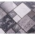 Stone Mosaic Tile Square Grey Marble Floor Tiles Metal and Stone Mosaic Kitchen Backsplash Brushed Aluminum Tile 9481