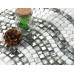Cream Stone and Glass Mosaic Tile Wave Glass Marble Tile Backsplash Plated Wall Mosaics Floor Tiles GS001