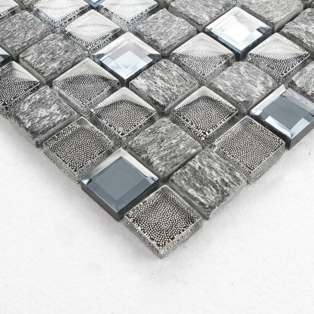 Stone and Glass Tile Backsplash Cheap Square Tiles Natural Marble Tiles Mosaic Mirror Wall Decor OX031