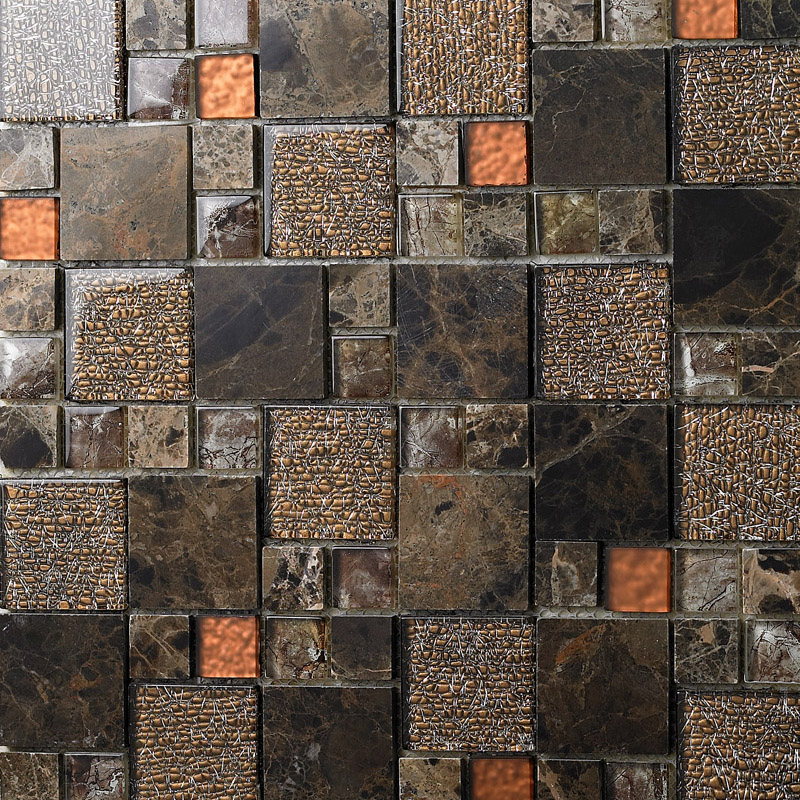 brown crystal glass mosaice tile marble tile stone tiles FREE SHIPPING