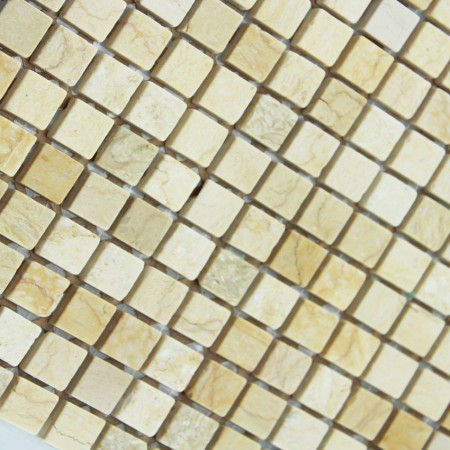 Stone Mosaic Tile Square Yellow Patterns Washroom Wall Marble Kitchen Backsplash Floor Tiles SGS73-15B