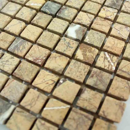 Stone Mosaic Tile Square Gold Pattern Washroom Wall Marble Backsplash Floor Tiles SGSYLF15B