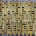 Glass Mosaic Tiles Crystal Interlocking Tile Bathroom Wall Strip Stickers Kitchen backsplash Plated SA02