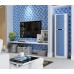 blue glass mosaic tiles kitchen backsplash cheap bathroom wall decor shower tile designs KLGT372