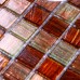 Glass Mosaic Tiles Blacksplash Hand Painted Vitreous Brushed Tile Bathroom Mixed Wall Colors Stickers JX009