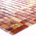 Glass Mosaic Tiles Blacksplash Hand Painted Vitreous Brushed Tile Bathroom Mixed Wall Colors Stickers JX009