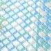 Crystal Glass Tile Sheets for Shower Wall Tiles Designs Sea Blue Glass Mosaic Tiles Kitchen Backsplash B049