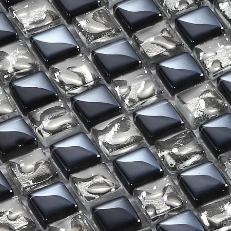 Vitreous Mosaic Tile Crystal Glass Backsplash Washroom Design Plated Dining-rooom Wall Tiles D136