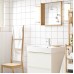 white SHINY porcelain tile NON-SLIP tile washroom wall shower tile kitchen wall backsplashes XMGT0BT