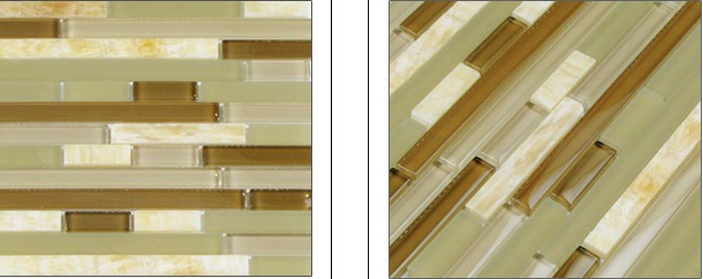 Natural marble glass mosaic tile wall stickers