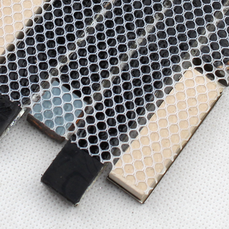 crystal glass metal blend tile mosaic